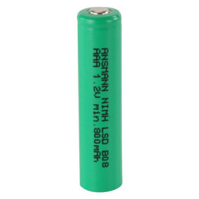 ANSMANN - maxE Industrial NiMH Rechargeable AAA Battery 800mAh Flat Top - Single Pack