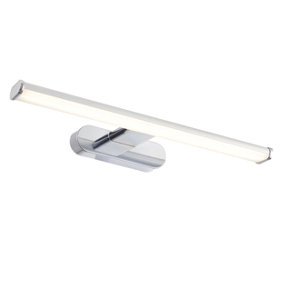 Anson Lighting Cuba Bathroom Wall light finished in Chrome effect and frosted plastic