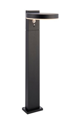 Anson Lighting Exton Black Solar Powered Outdoor LED Post Light