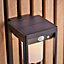 Anson Lighting Hagen Black Modern Solar Powered LED 1 Light Wall Light