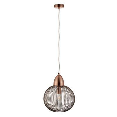 Anson Lighting Leone Pendant light finished in Antique copper plate