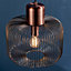 Anson Lighting Leone single pendant in antique copper finish