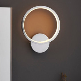 Anson Lighting Millet Bathroom Wall light finished in chrome plate and white silicone