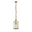 Anson Lighting Powell Antique Brass 1 light Ceiling Pendant