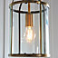 Anson Lighting Powell Antique Brass 1 light Ceiling Pendant