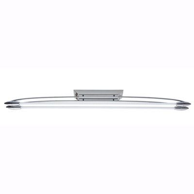 Anson Lighting Taos LED 2lt Flush Chrome plate & opal glass