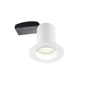 Anson Lighting Vale Recessed Trimless Downlight Fire Rated White