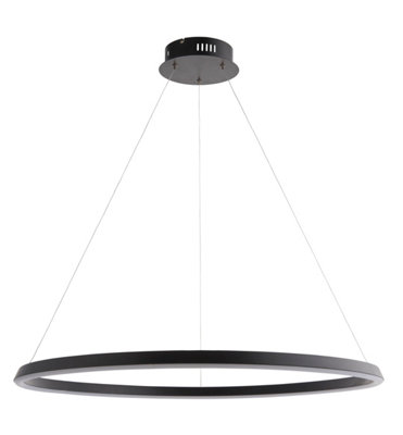 Anson Lighting Wostok Pendant light finished in Matt black and white silicone