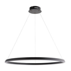 Anson Lighting Wostok Pendant light finished in Matt black and white silicone