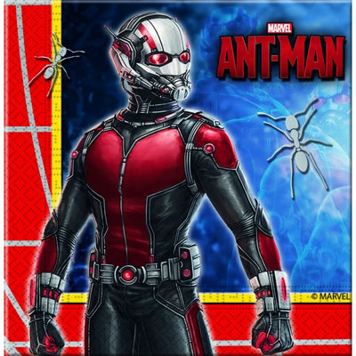 Ant-Man Paper Disposable Napkins (Pack of 20) Blue/Red/Grey (One Size)