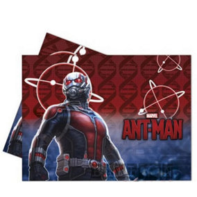 Ant-Man Plastic Superhero Tablecloth Blue/Red (One Size)