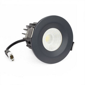 Anthracite 10W LED Downlight - Warm & Cool White - Dimmable IP65 - SE Home