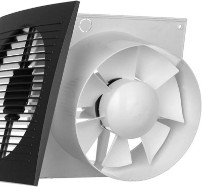 Anthracite Bathroom Extractor Fan 125mm with Timer