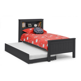 Anthracite Bookcase Bed with Underbed - Single 3ft (90cm)