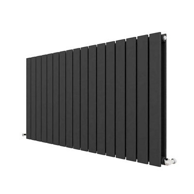 Anthracite Designer Radiator Horizontal Flat Panel Double Panel Rad ...