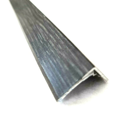 Anthracite Effect Self-Adhesive Aluminium End Border Floor Threshold ...