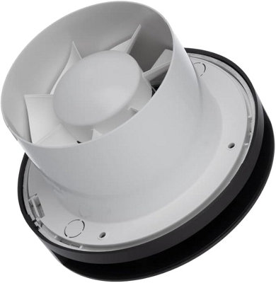 Anthracite Front Silent Round Bathroom Extractor Fan 125mm / 5" - 4