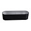 Anthracite Galvanized Raised Bed Kits Oval Outdoor Deep Root Planter Box for Vegetables Flower 240cm W x 80cm D
