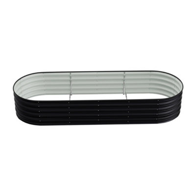 Anthracite Galvanized steel Raised Garden Bed Kit Raised