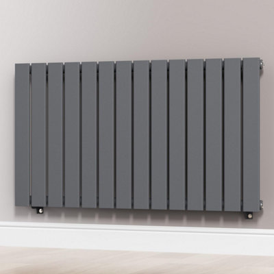 Anthracite Gray 1060 x 600 mm Modern Vertical Flat Panel Designer Radiator Single Panel Radiator Heater