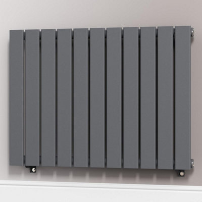 Anthracite Gray 832 x 600 mm Modern Vertical Flat Panel Designer Radiator Single Panel Radiator Heater