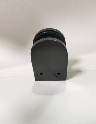 Anthracite Grey Glass Staircase / Balustrade Clamp for 10mm Glass (Flat Backed)
