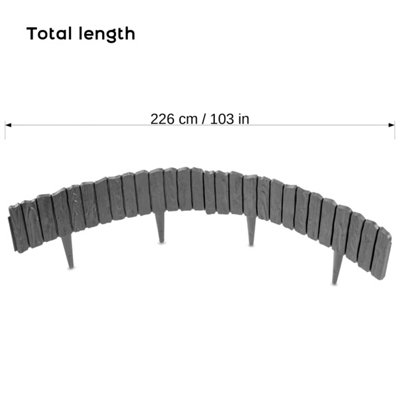 Garden Edging Border Nicoman Lawn Edging Stone Garden Border Stomp Edge ...
