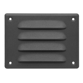 Anthracite Metal Air Vent Grille 140mm x 105mm