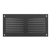 Anthracite Metal Air Vent Grille 200mm x 100mm