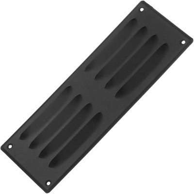 Anthracite Metal Air Vent Grille 260mm X 105mm With Fly Screen - Flat Duct Cover