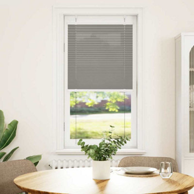 Anthracite Pleated Blind 55x100 cm (Fabric 54.4 cm) Polyester Window Shade