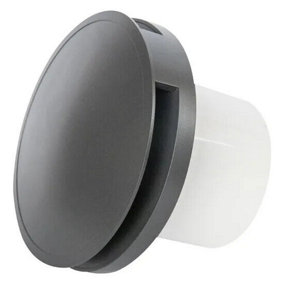 Anthracite Round Bathroom Extractor Fan 150mm / 6"