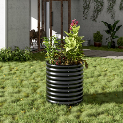 Buy Galvanized Raised Garden Bed Box Outdoor 17" Tall Land Guard Raised Er Boxes Garden Er