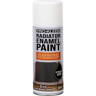 Anthracite Satin Radiator Enamel Paint 400ml