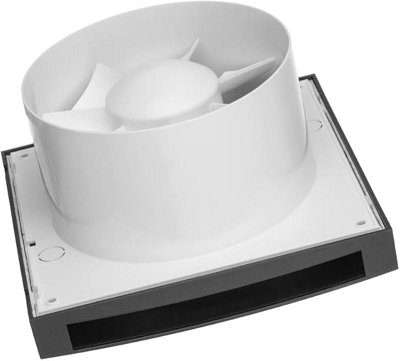 Anthracite Stylish Bathroom Extractor Fan 150mm with Timer and Humidity ...