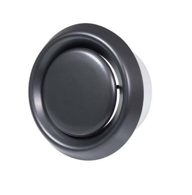 Anthracite Supply 100mm Extract Valve Duct Diffuser Round Air Vent Grille