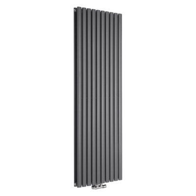 Anthracite Vertical Double Panel Middle Connection Radiator 1780mm x 590mm