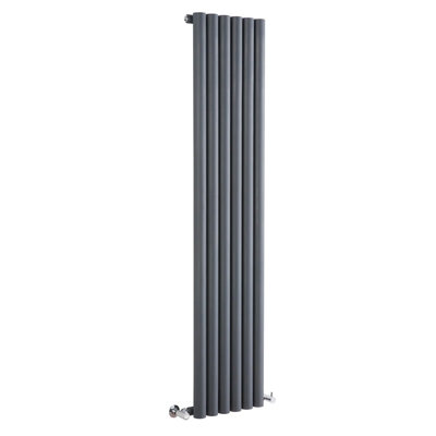 Anthracite Vertical Round Column Radiator 1780mm x 360mm