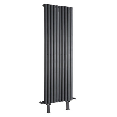 Anthracite Vertical Single Panel Radiator Feet 590mm x 1780mm