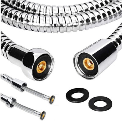 Anti Burst Shower Hose - 1m Stainless Steel Replacement Hose