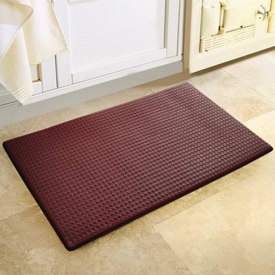 Anti fatigue Mat Non Slip Padded PVC Mat Reduces Back Hip Leg Foot Pressure While