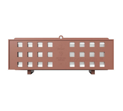 Anti-Flood Air Brick by Stormguard in a Terracotta Finish