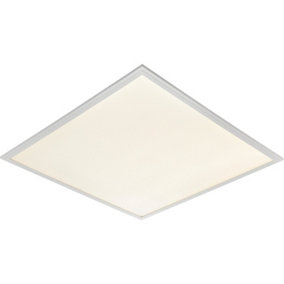Anti-Glare Ceiling Panel Light - 40W Cool White LED - White Paint Finish