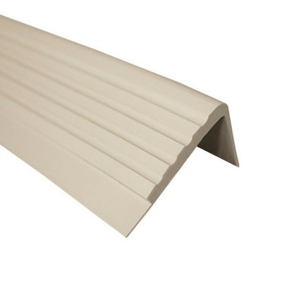 Anti non slip stair  nosing rubber angle step edge trim PVC RO 150cm beige