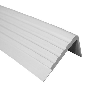 Anti non slip stair  nosing rubber angle step edge trim PVC RO 150cm gray