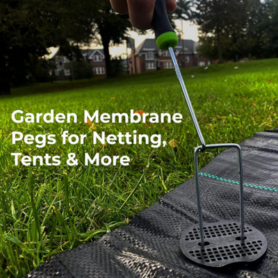 Anti-Rust Garden Pegs for Weed Control Membrane, Artificial Grass, Garden Fleece and Netting