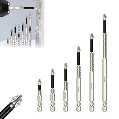 Anti-Slip 6PCS High Magnetic Screw Driver Drill Bit Set Magnetic Drill Bits