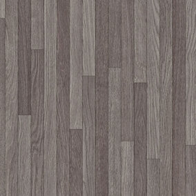 Anti-Slip Brown Wood Effect Vinyl Flooring For DiningRoom LivingRoom And Kitchen Use-4m X 4m (16m²)