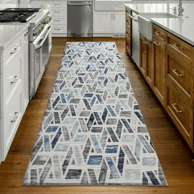 Anti Slip Crystal Rug Extra Long Area Bedroom Runner Entrance Door ...