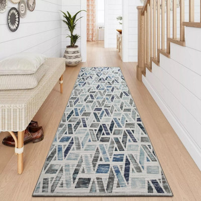 Anti Slip Crystal Rug Extra Long Area Bedroom Runner Entrance Door ...